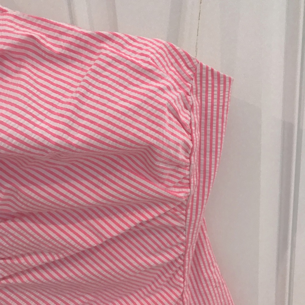 New LILLY PULITZER Tiffani One-Shoulder Dress in Havana Pink *Barbiecore* NWT - Picture 4 of 16